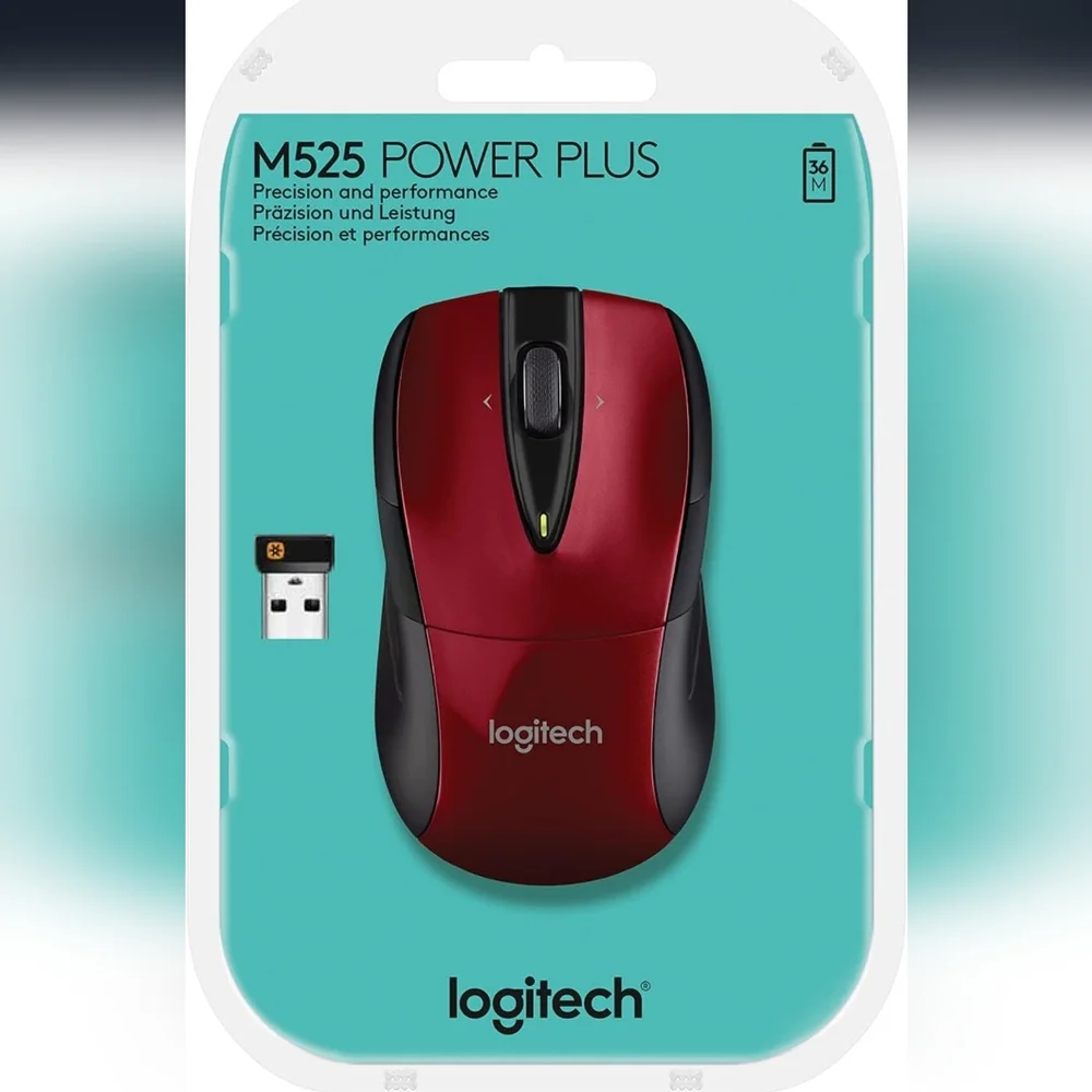 Logitech Wireless Mouse M525‎ - Red/Black